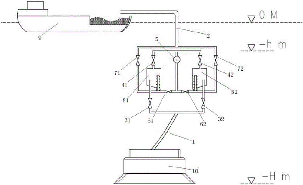 Ore lifting system, ore lifting control method and mining system for mining of metal nodules