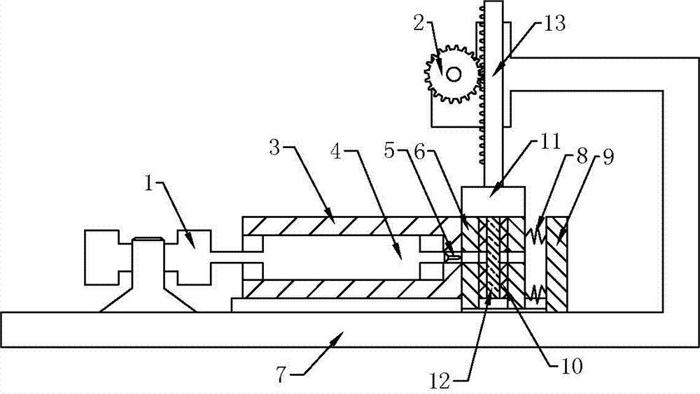 Device for plastic punching