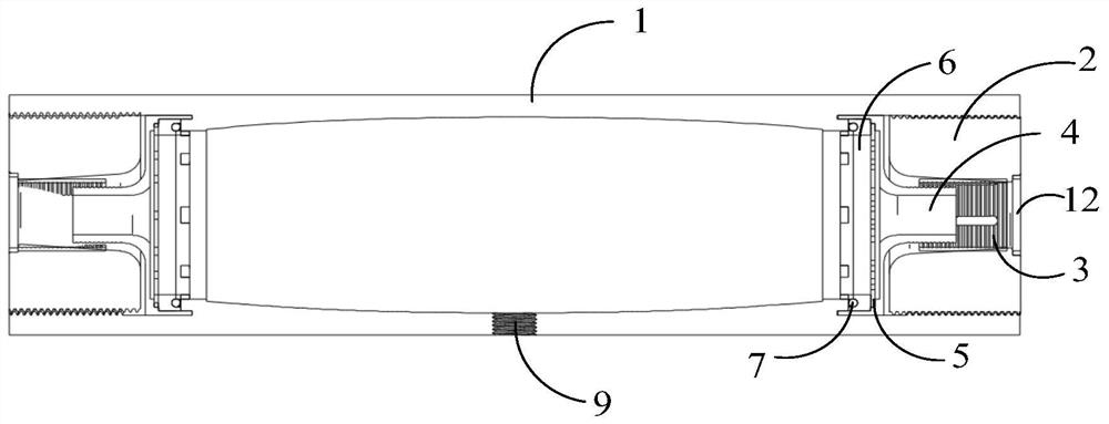 Self-pressure-relief compressed air storage device for flame photometer