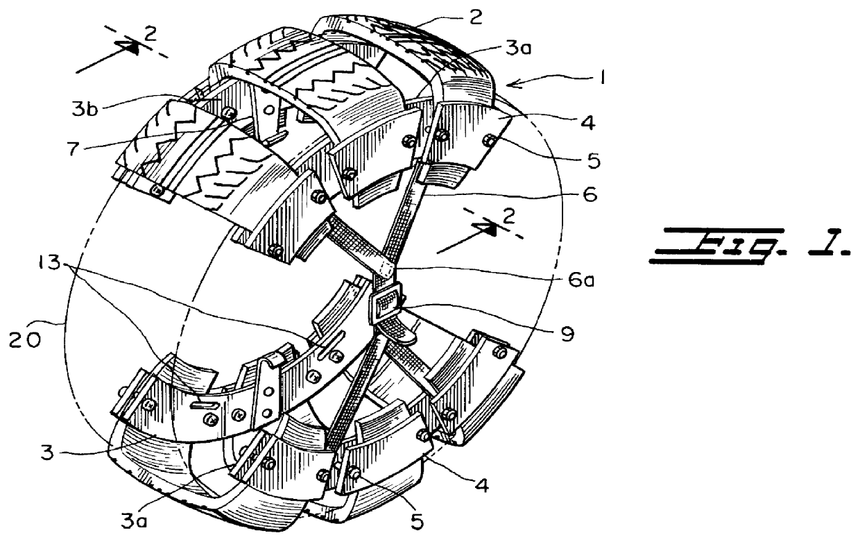 Traction device for tires