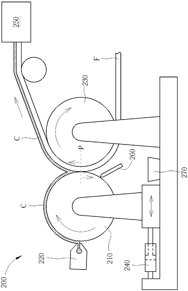 Film coating device and film coating method