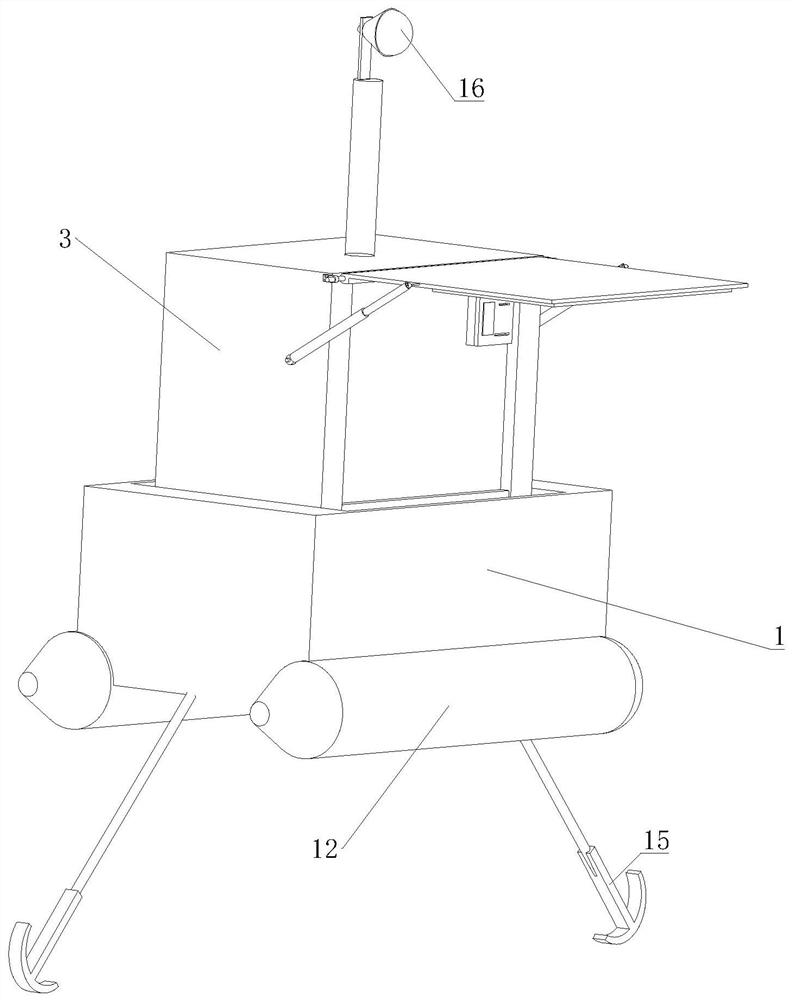 Water charging device for electric boat