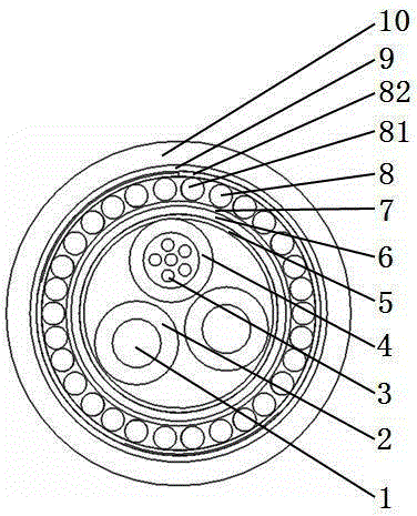 Manufacturing method of anti-lightning strike photoelectric composite cable for communication base station