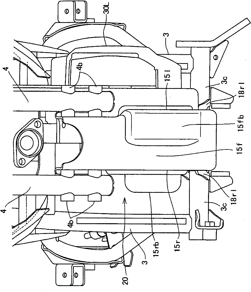 An distribution structure of engine starting motor