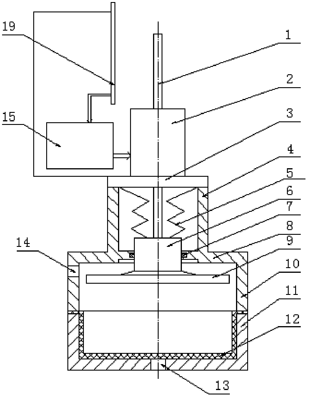Pneumatic-electric-control volume-variable type amount of liquid control device