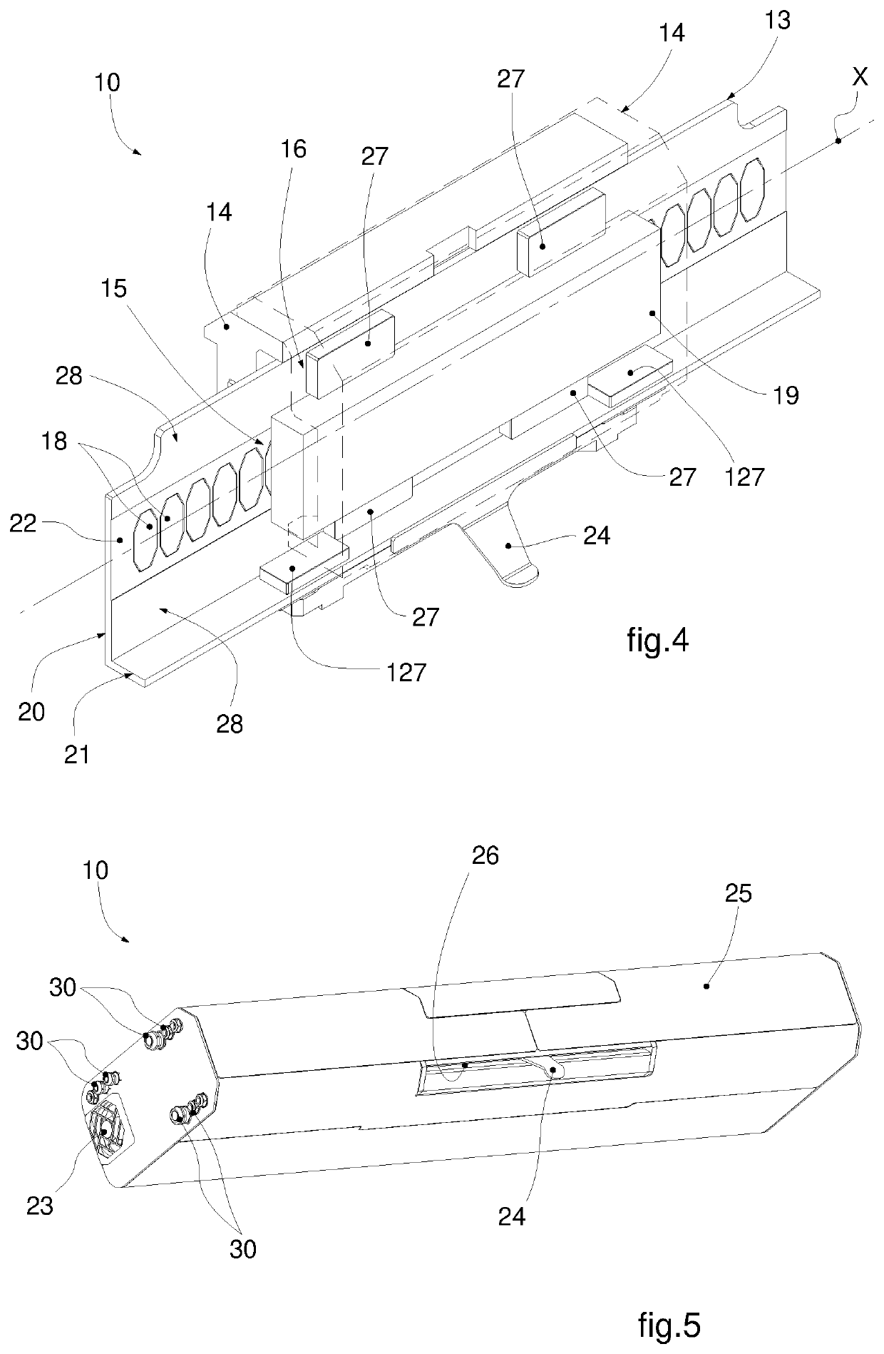 Guiding device of an apparatus for producing sanitary articles for applying a thread, and relative method