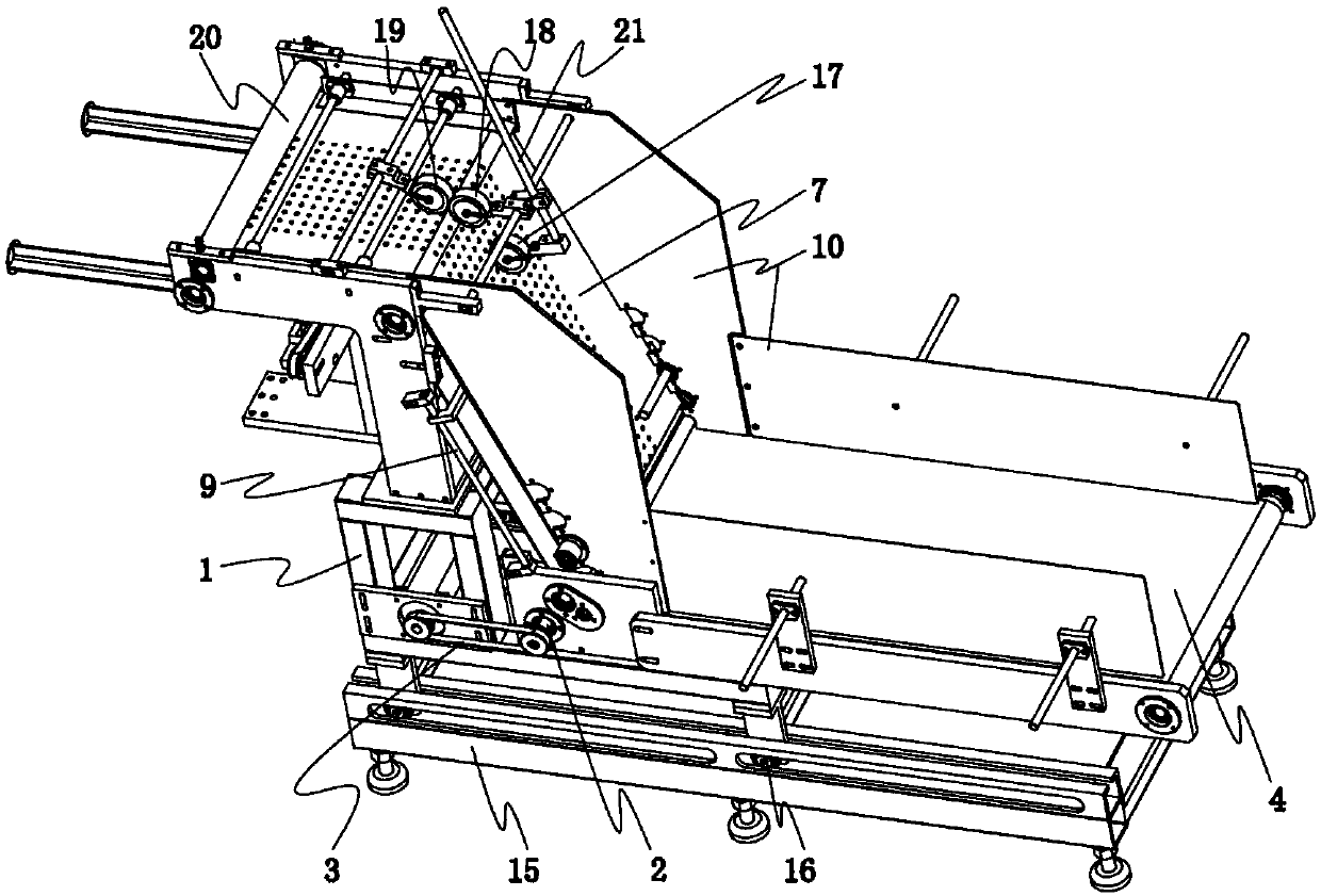 Environment-friendly paper bag automatic feeding device and method