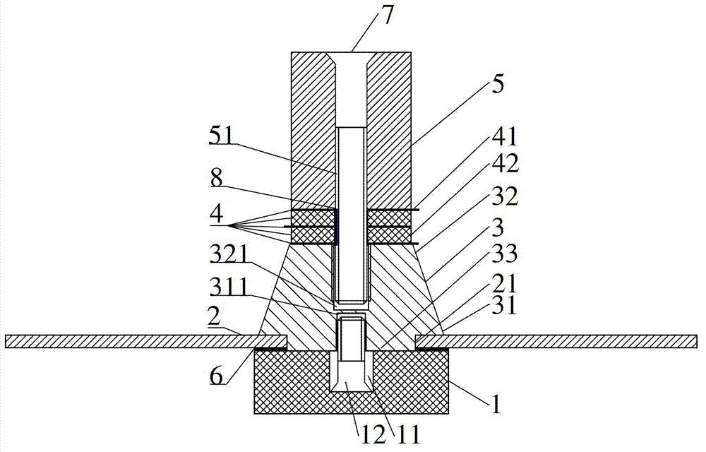 An ultrasonic transducer used in strong acid environment