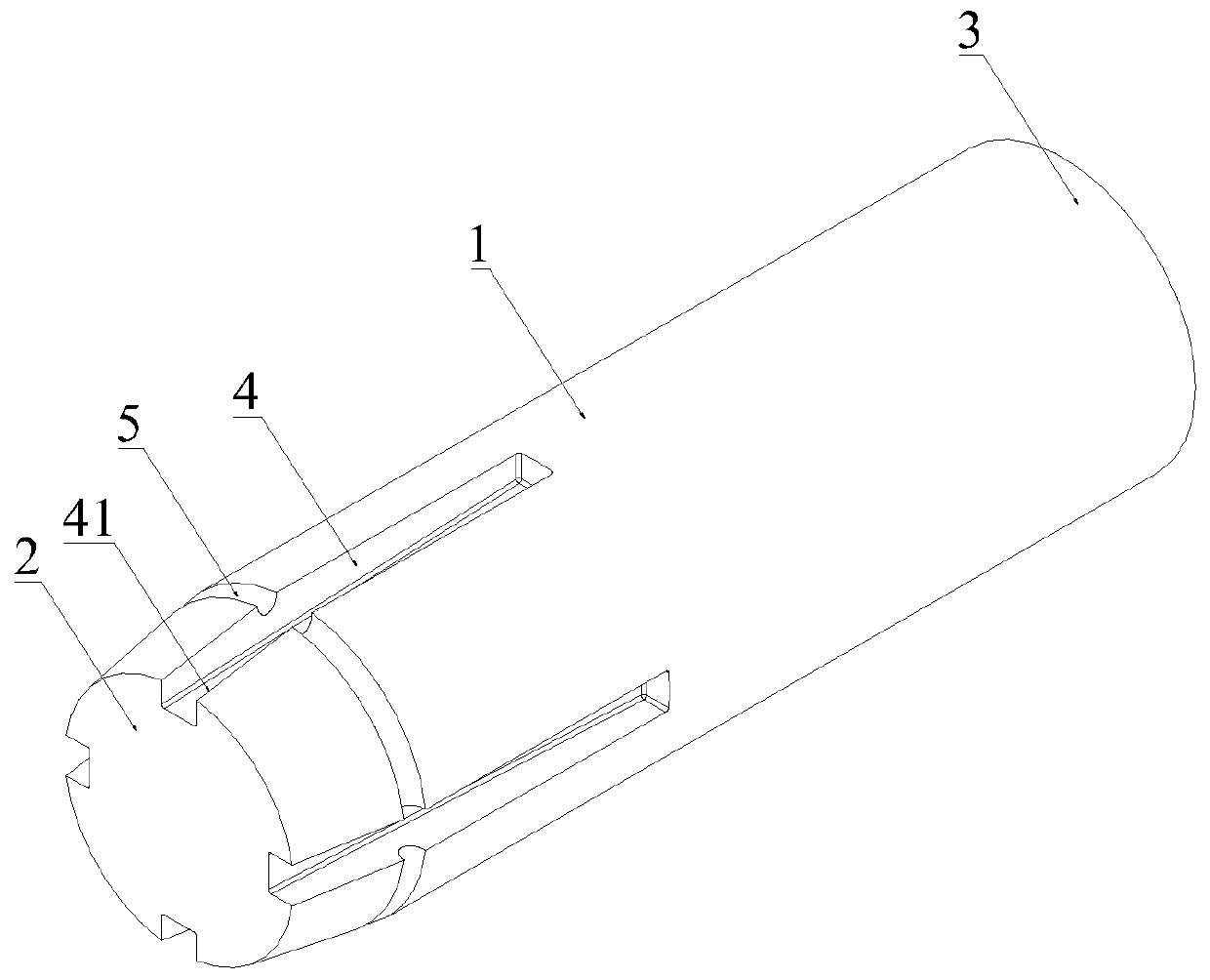 Combustion area ratio adjustable solid rocket engine charging structure and rocket engine