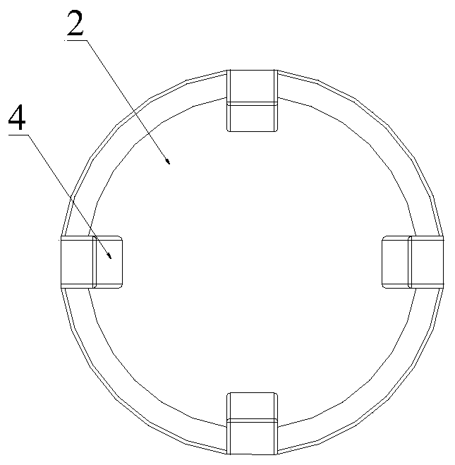 Combustion area ratio adjustable solid rocket engine charging structure and rocket engine