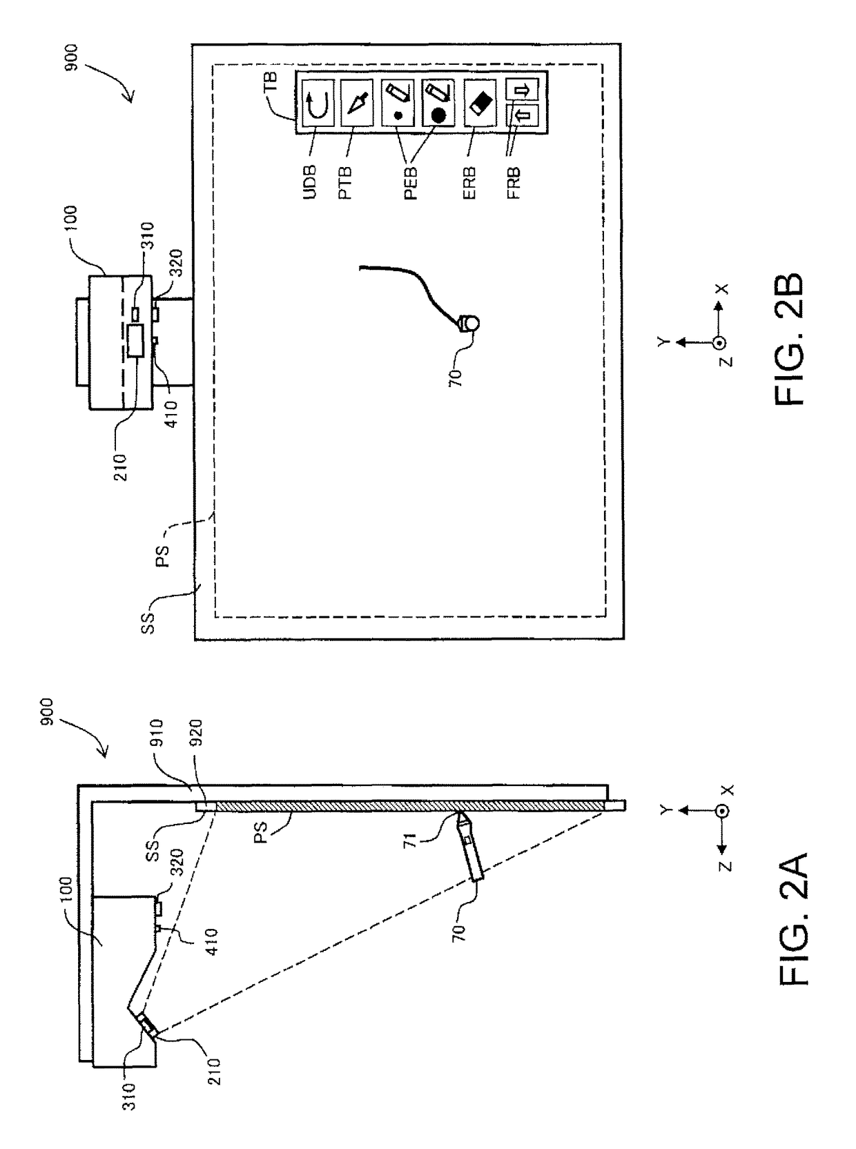 Interactive projector and method of correcting Z-coordinate of the same