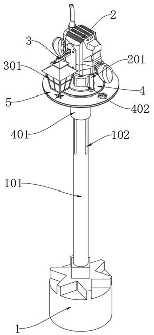 5G street lamp capable of automatically switching projection shapes