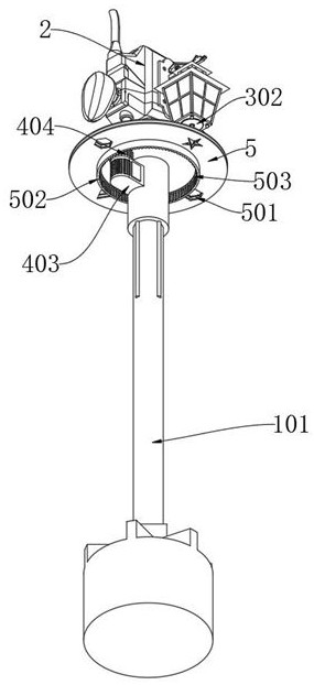 5G street lamp capable of automatically switching projection shapes
