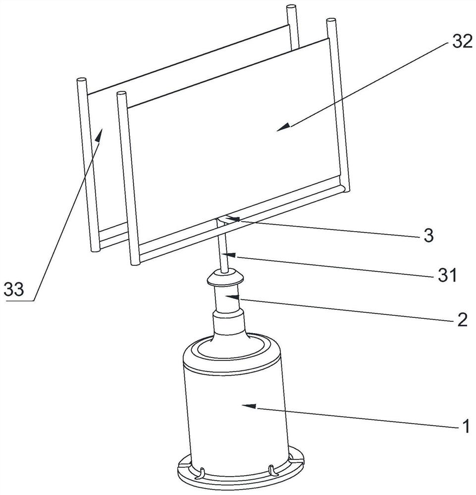 Capacitive wind speed sensor and wind speed measuring method