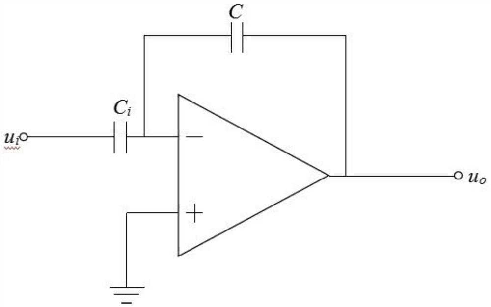 Capacitive wind speed sensor and wind speed measuring method