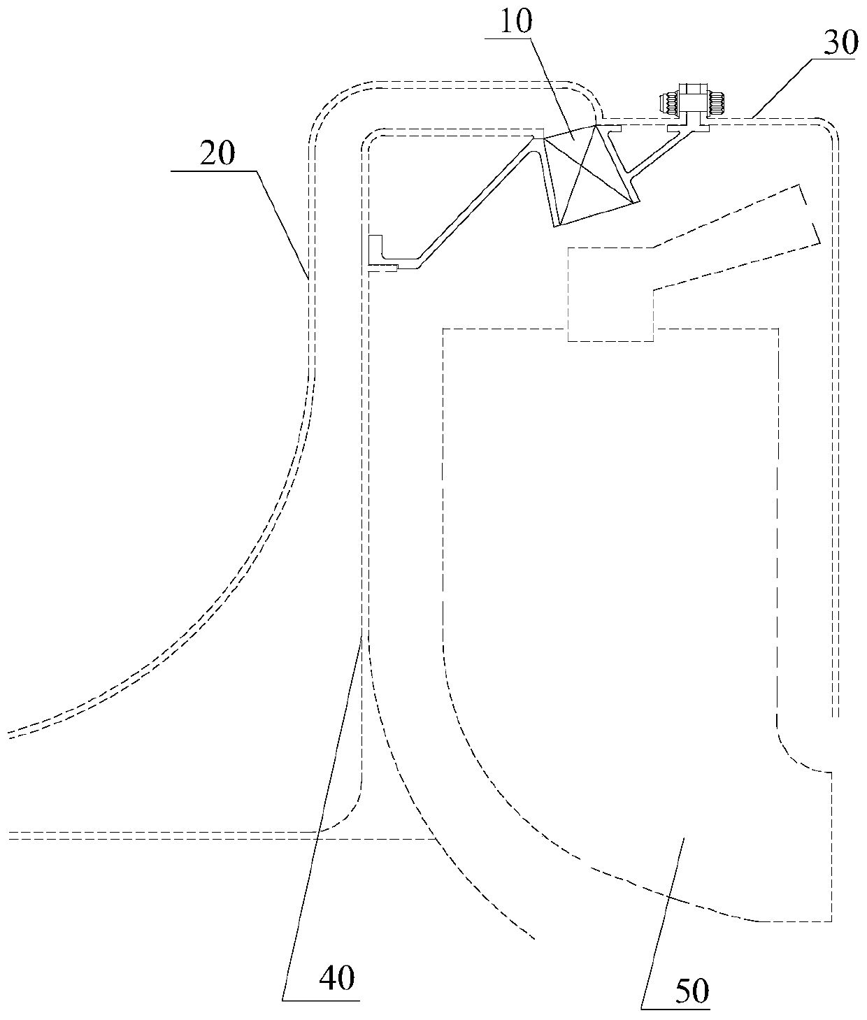 Radial Flow Combustor Diffuser and Gas Turbine