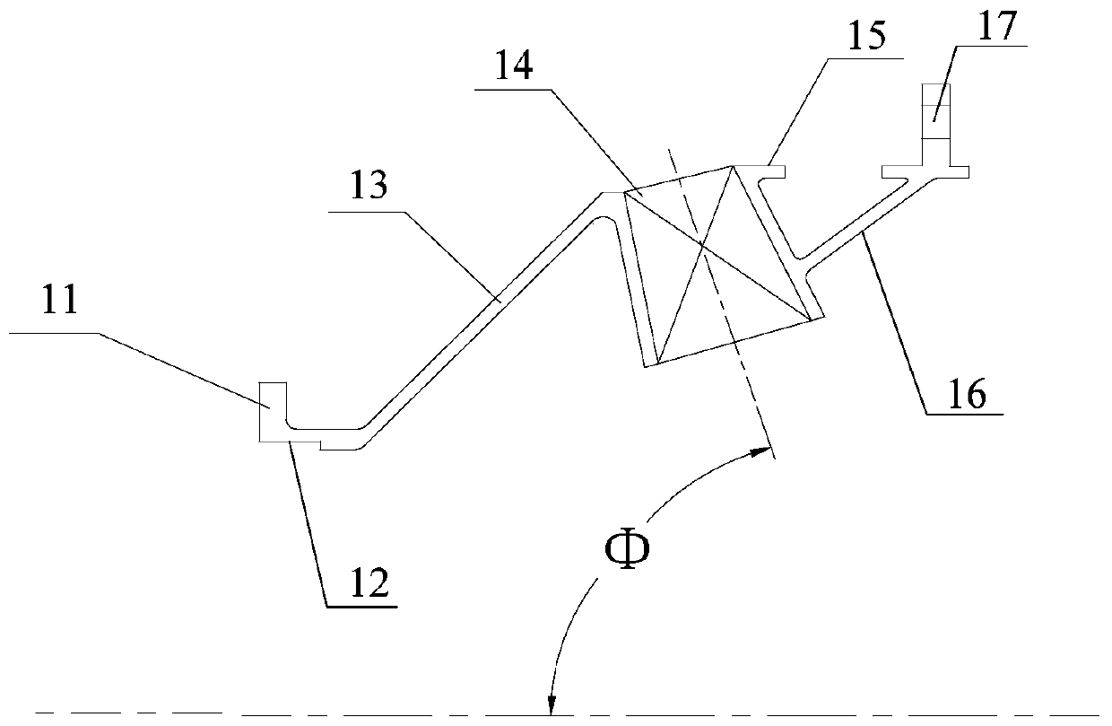 Radial Flow Combustor Diffuser and Gas Turbine