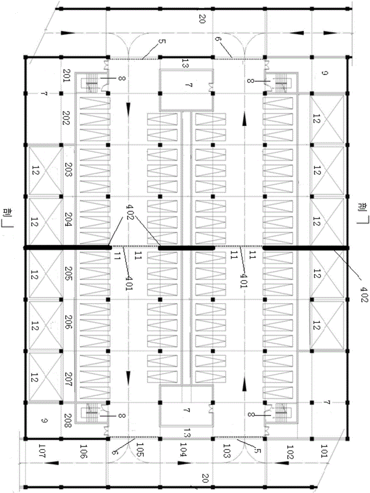 A three-dimensional double-deck car parking device