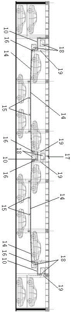 A three-dimensional double-deck car parking device