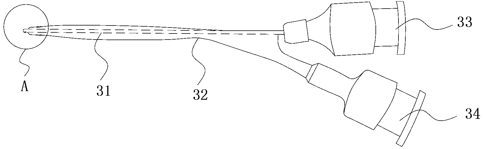 Combined device for carrying out cataract surgery