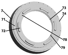 Air curtain ring assembly of combustor
