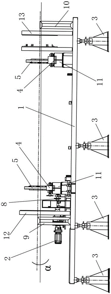 Transmission structure of high-temperature atmosphere rotary furnace