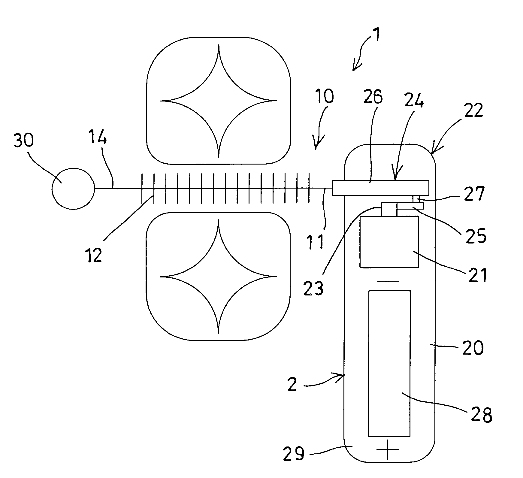 Reciprocating interdental toothbrush