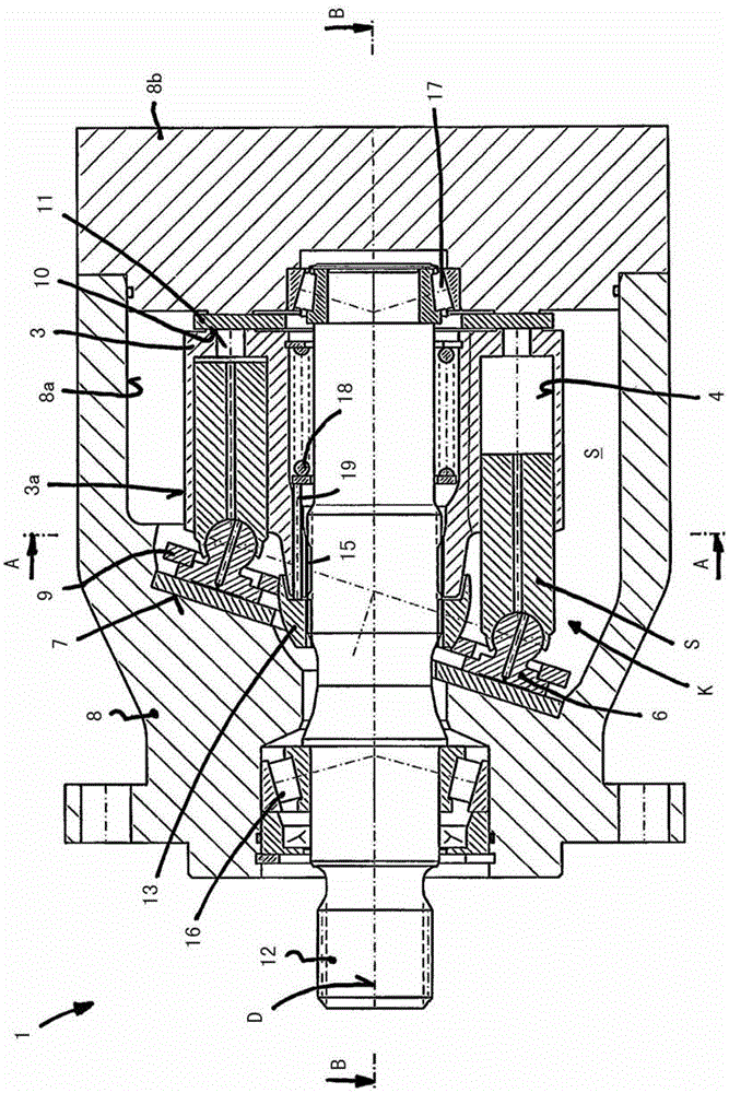 Axial piston machine with housing filled with pressure medium