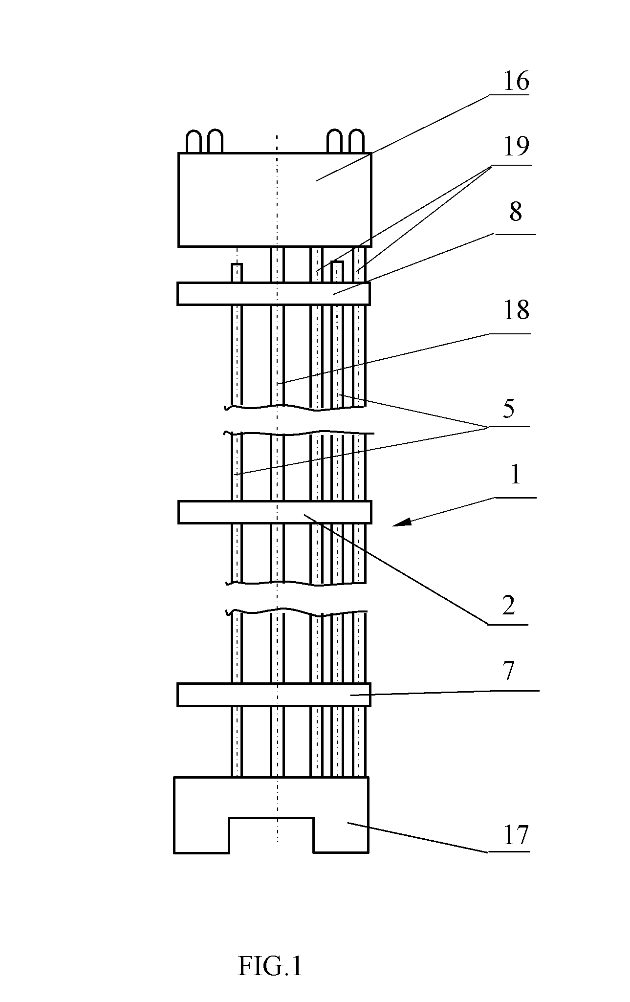 Fuel assembly and plug-in distance element