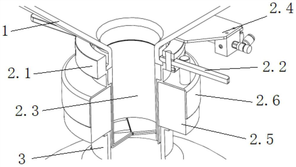 Stock bin discharging port shutoff valve for powder filling isostatic pressing forming die