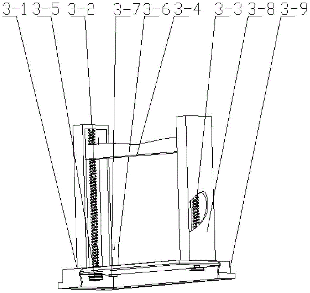 An anchor tensile test support device for horizontal tensile testing machine