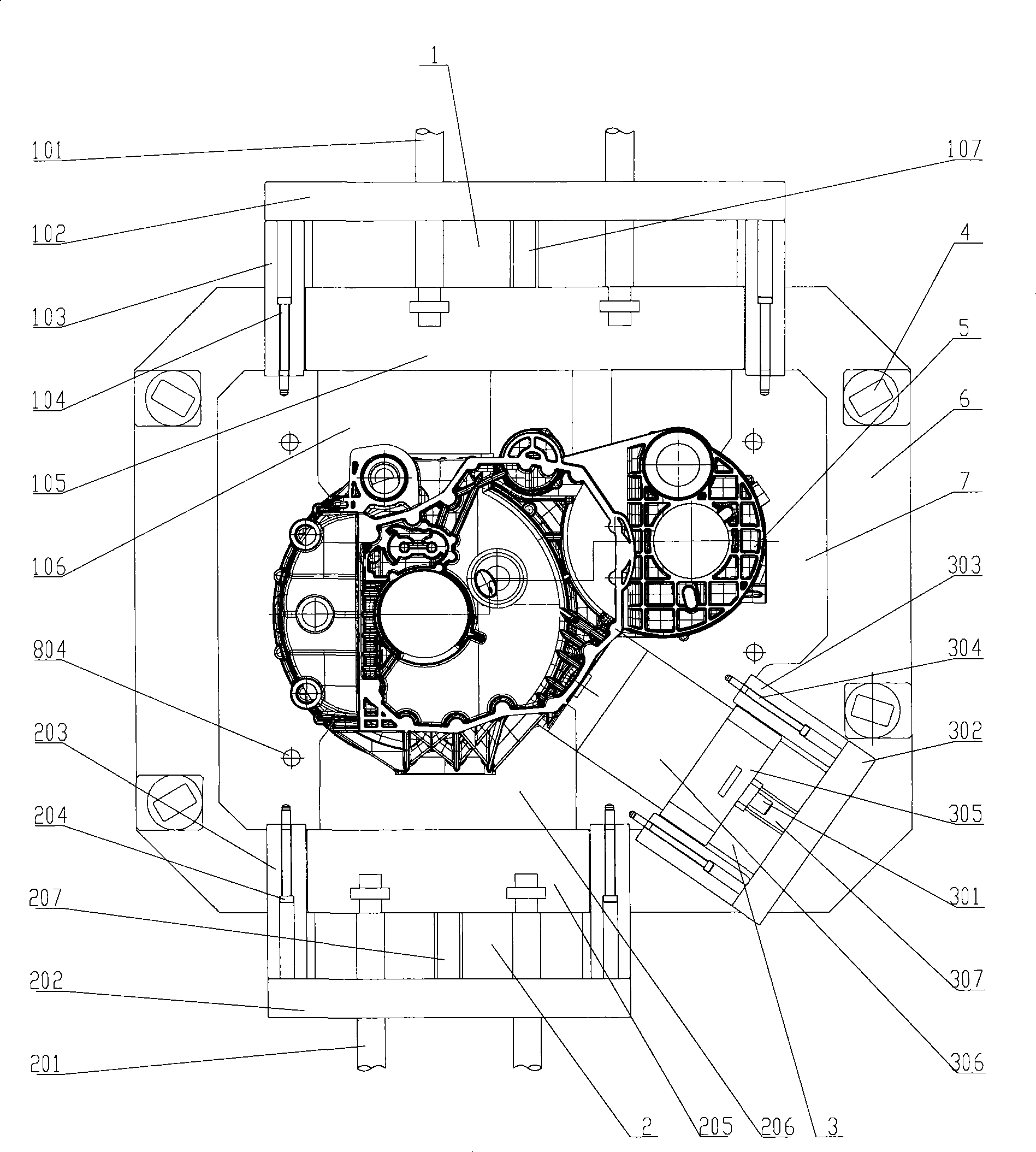 Casting technique of heavy duty trucks gear box and die