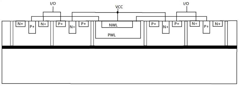 Ultralow-capacitance TVS device based on SOI material and manufacturing method