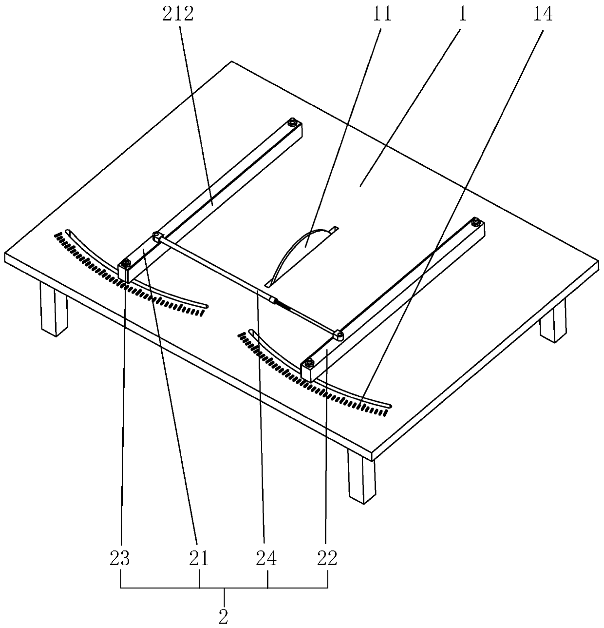 Positioning device for plate cutting machine