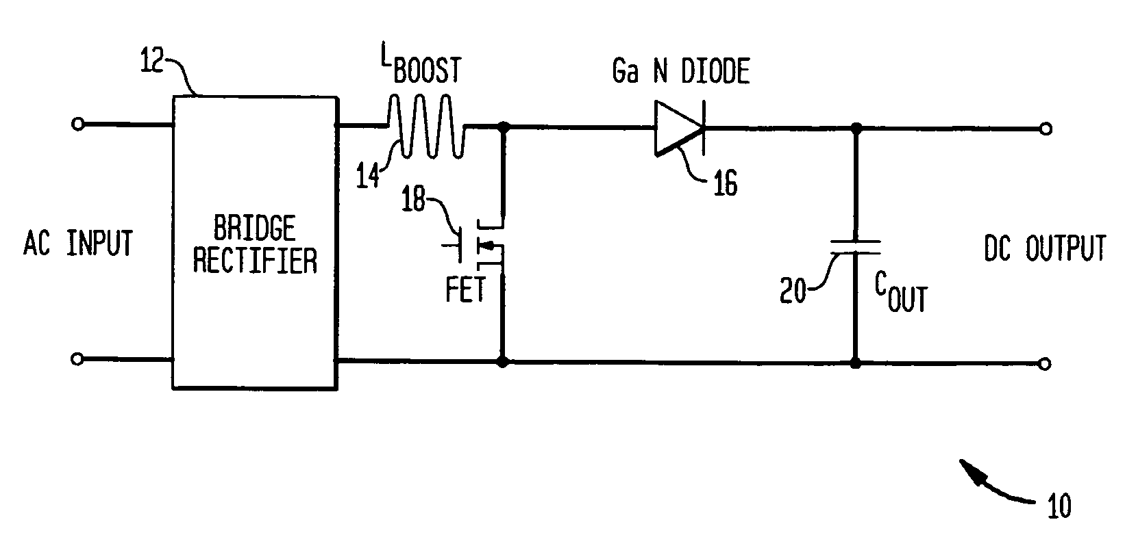 GaN semiconductor based voltage conversion device