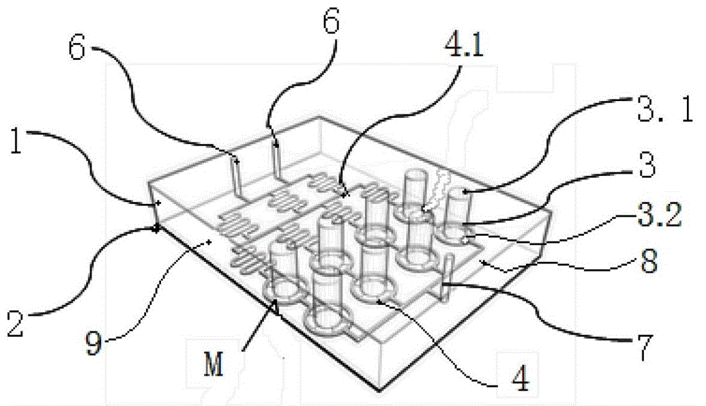 Open-type constant-current diffusion protein crystallization array chip and manufacturing method thereof