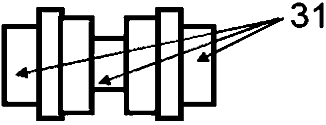 Compact rectangular waveguide four-way micro-strip power divider