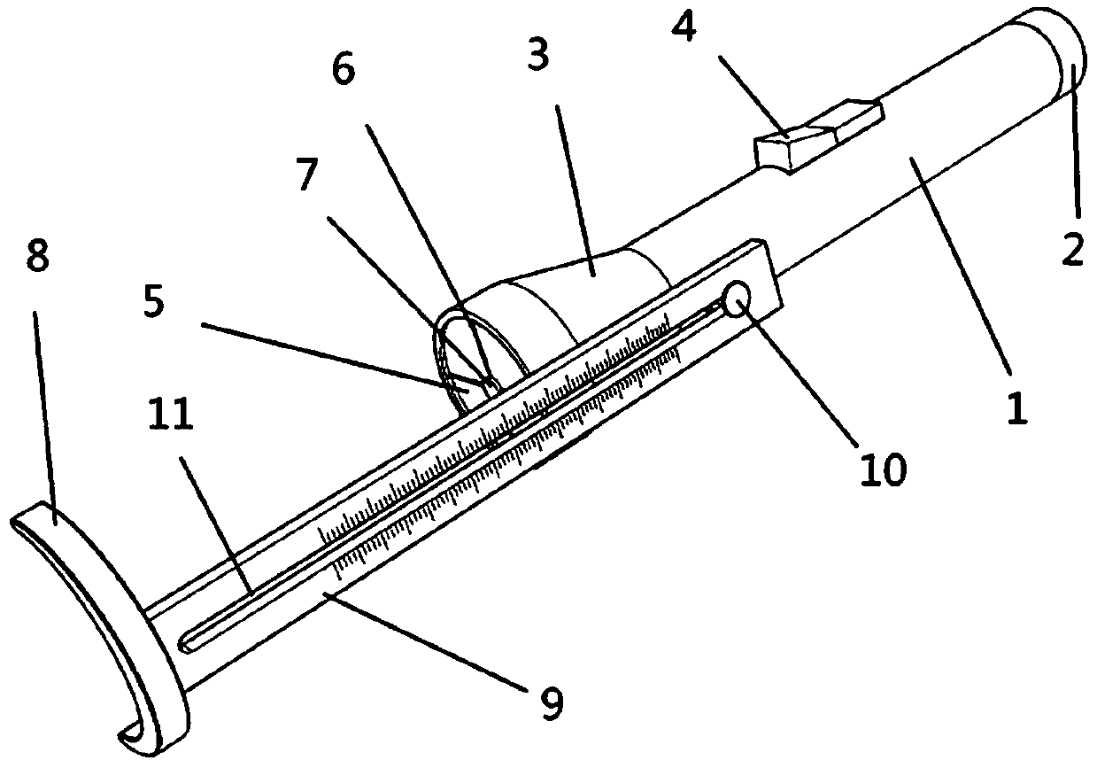 Flashlight for measuring pupil size