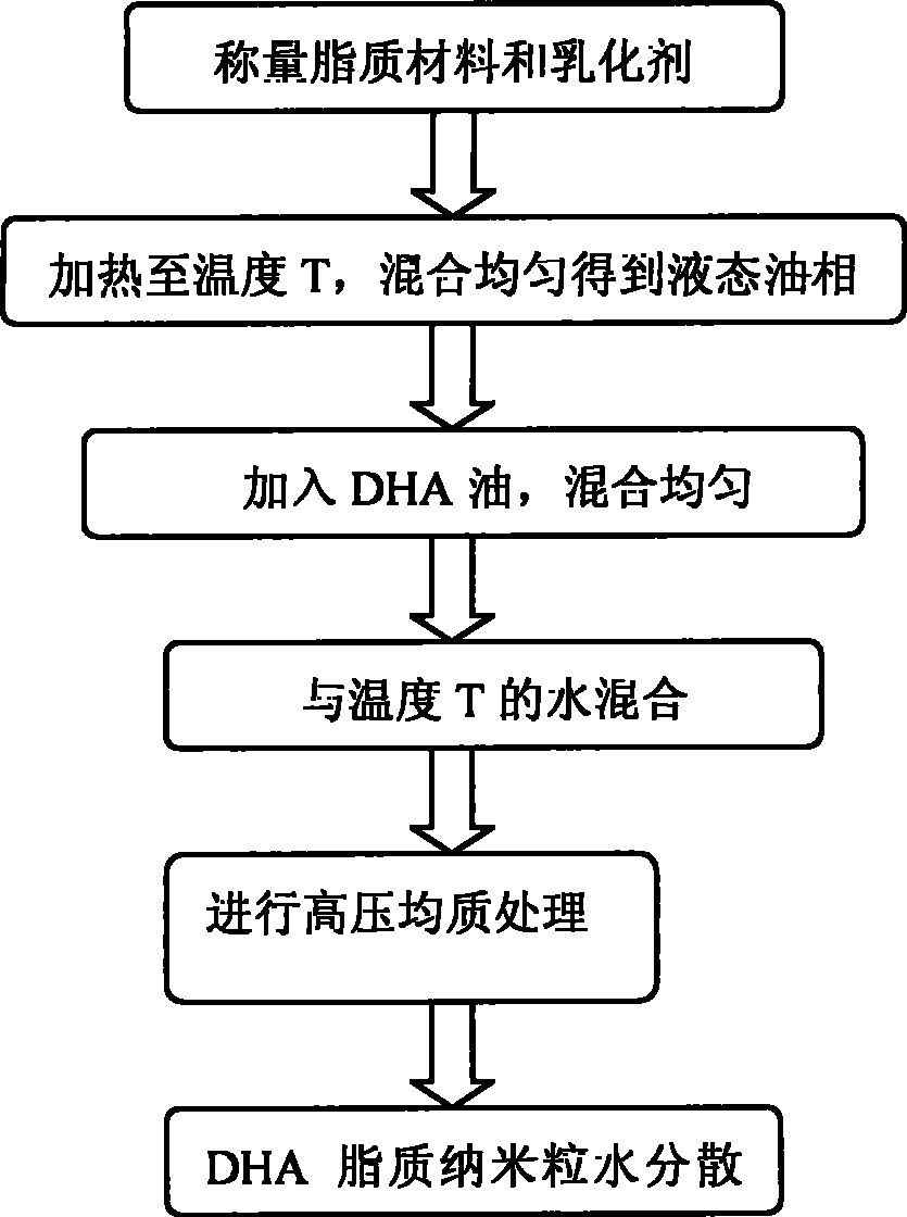 Preparation method of DHA lipid nano-particles