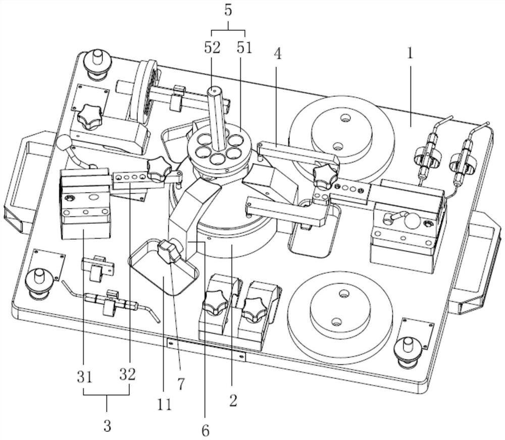 Automobile exhaust pipe part detection tool and detection method