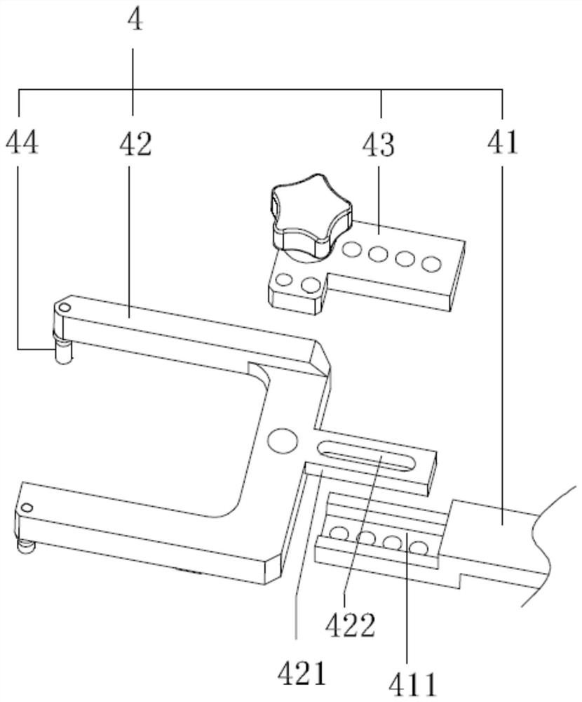 Automobile exhaust pipe part detection tool and detection method