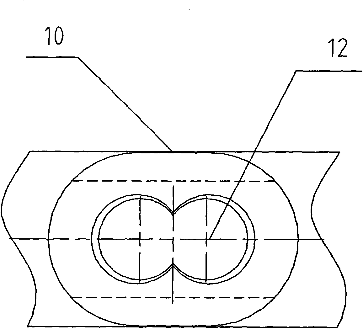 Feeding cylinder with single screw and double cones