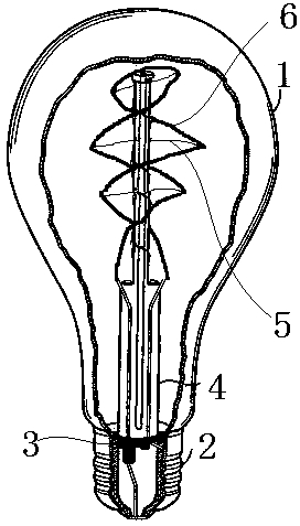 All-angle bendable LED (Light Emitting Diode) filament strip and antique LED bulb comprising same
