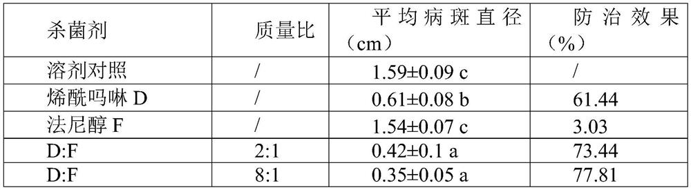 Pesticide composition with synergistic effect and for preventing and treating litchi downy blight