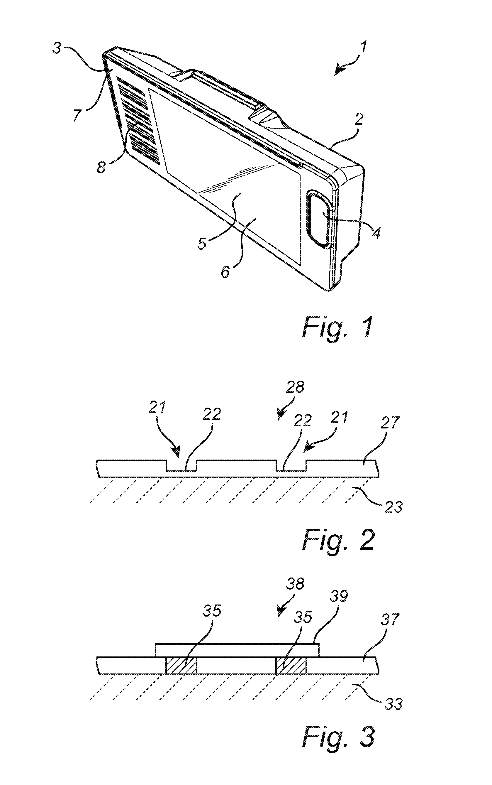 Electronic shelf label having a marking defined by means of laser