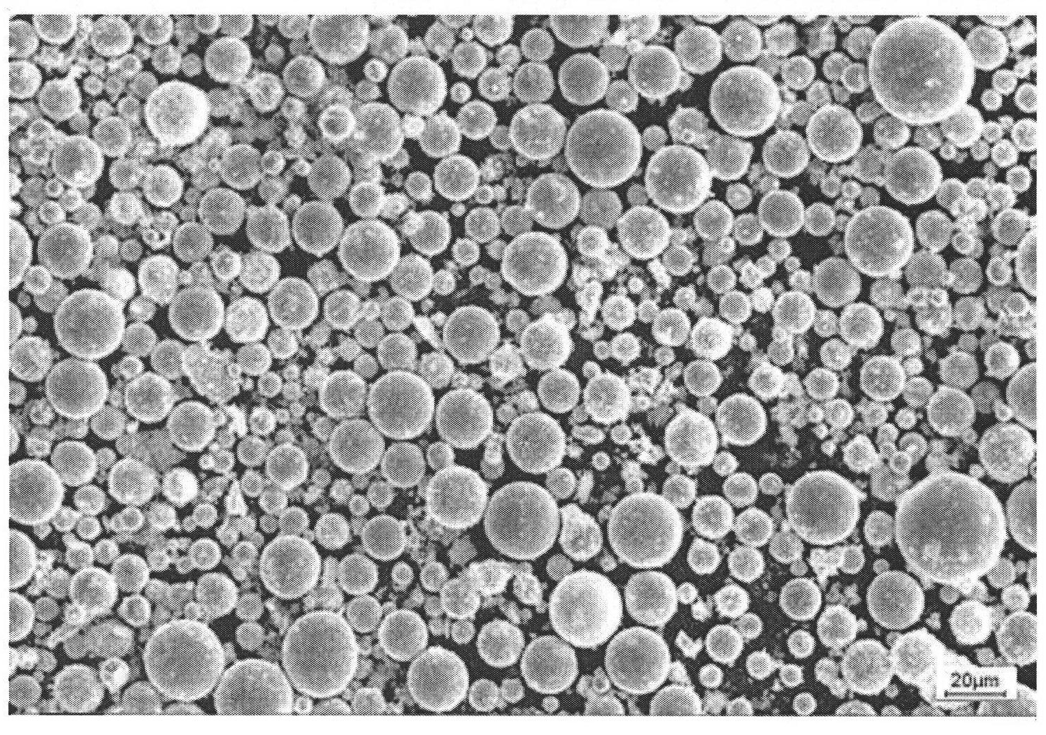 Method for largely preparing superfine spherical titanium aluminium-based alloyed powder