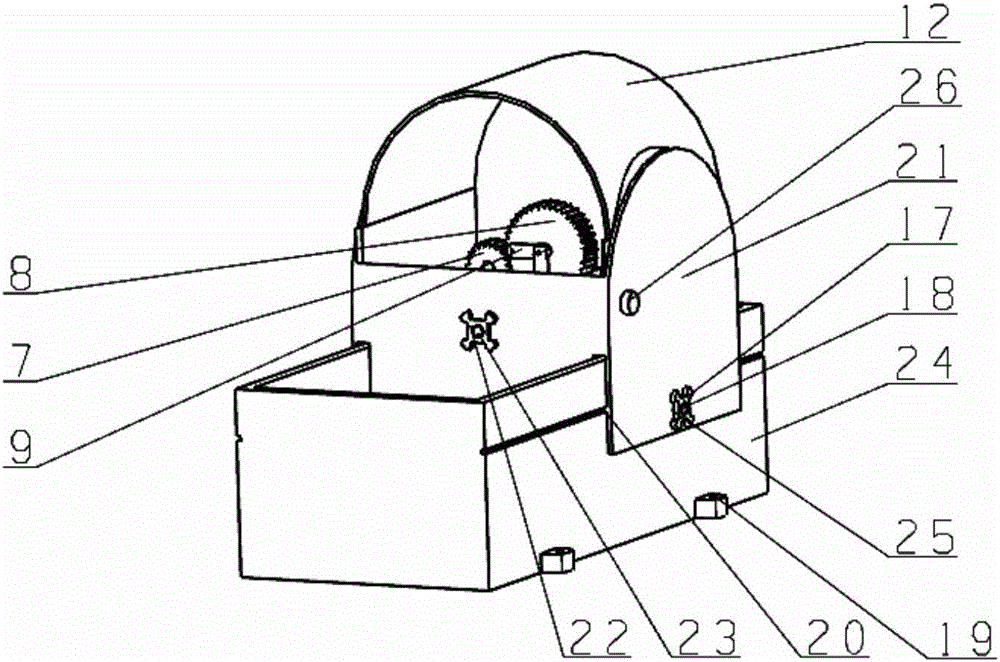 An electromechanical control sparrow-pecking moxibustion box