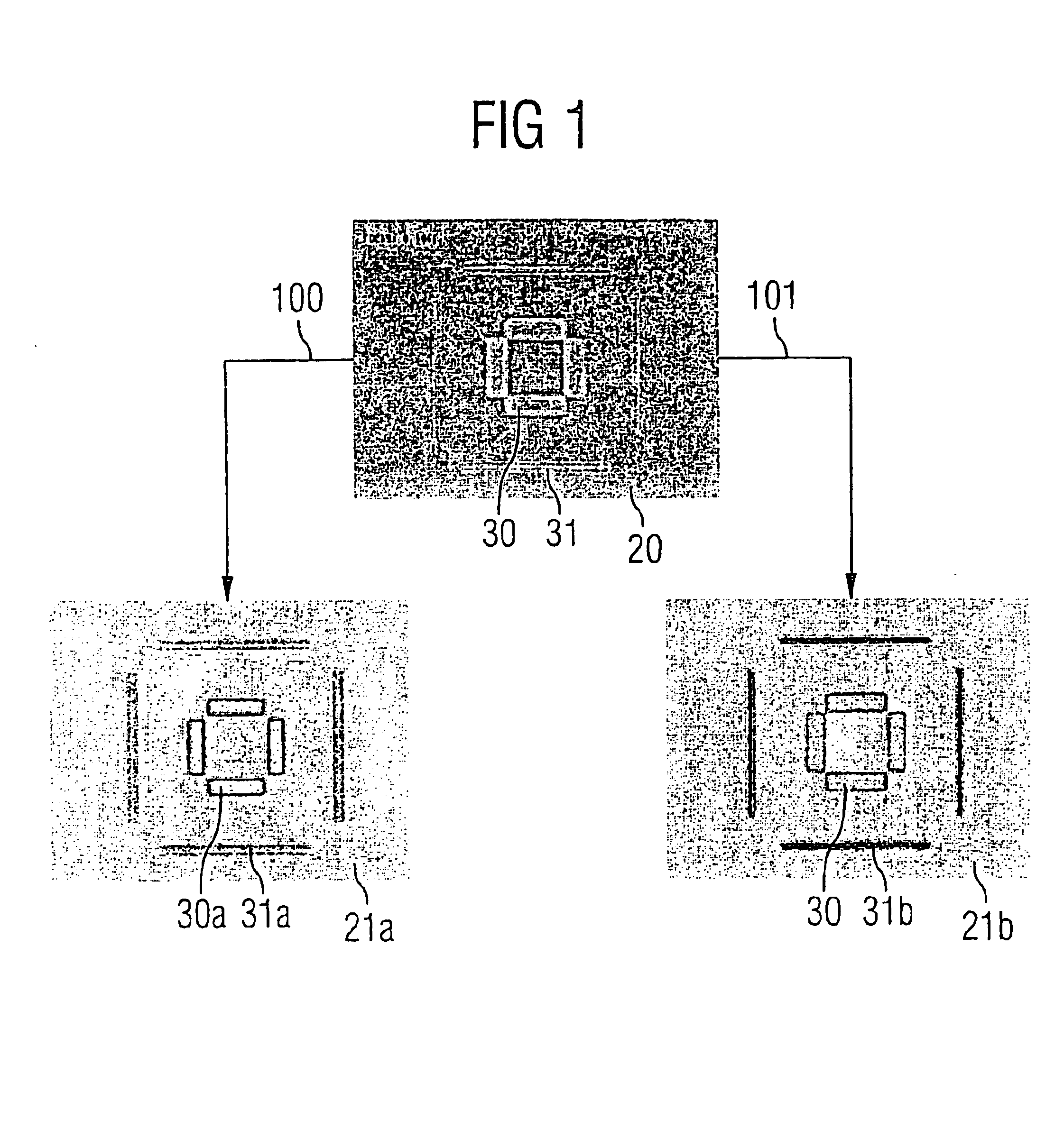 Method for performing an alignment measurement of two patterns in different layers on a semiconductor wafer