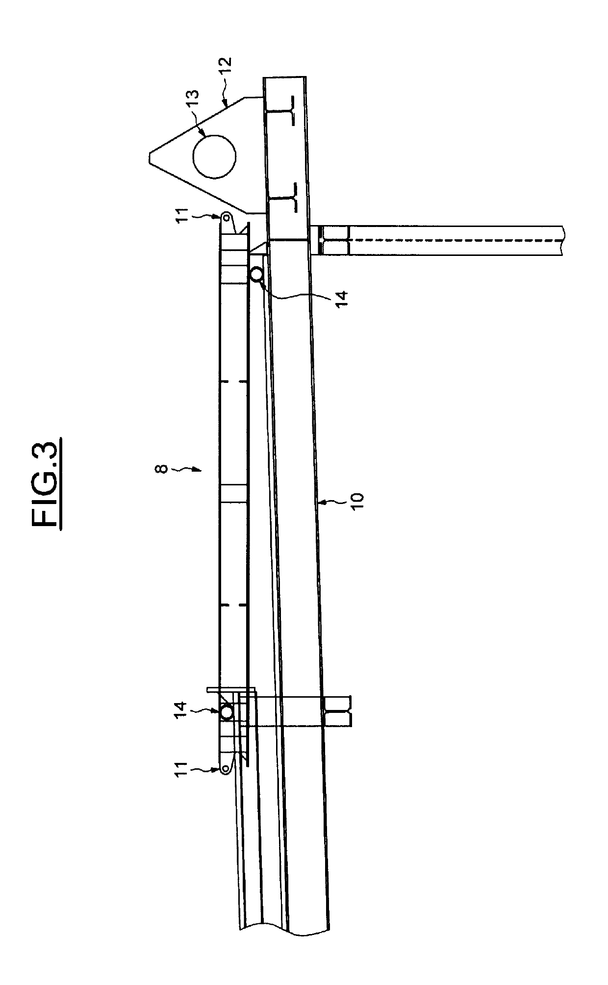 Gas turbine exhaust diverter system duct guide rails