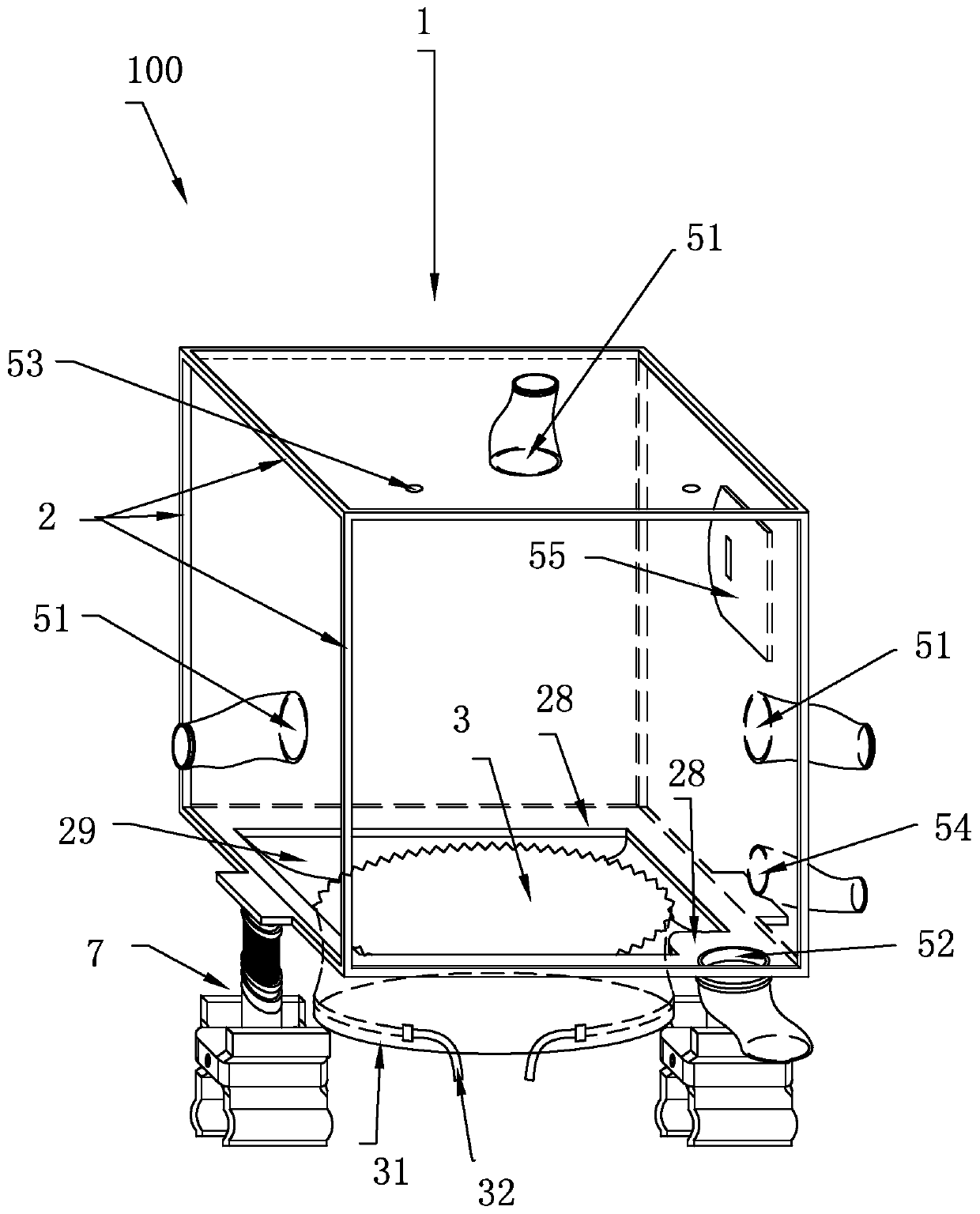 Protection isolation device for oral operation treatment
